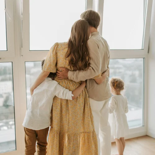 Con una familia sana